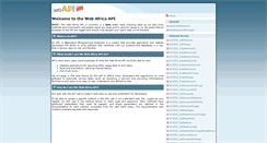 Desktop Screenshot of api.webafrica.co.za